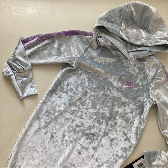Nike Velour Hoodie dress 2094 - Picture 5 of 7